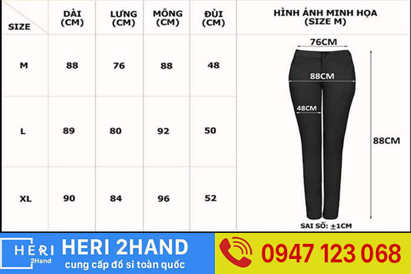 Cách chọn size quần jean nữ chuẩn Việt Nam,US,UK,EU